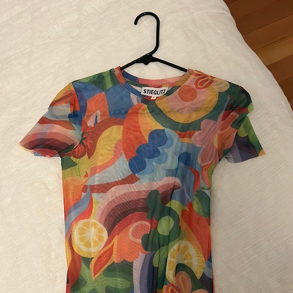 Stieglitz Mesh Column Dress - Picture 2 of 6